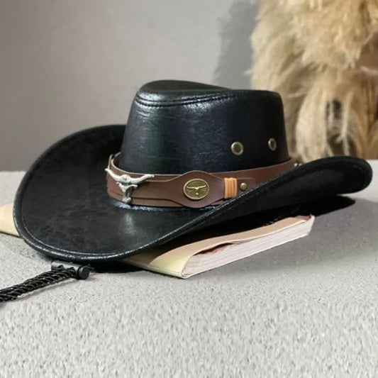 Men’s Western-Style Studded Cowboy Hat
