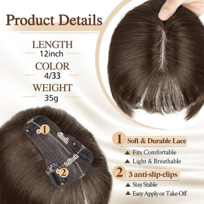Women’s Real Hair Fringe Topper Piece