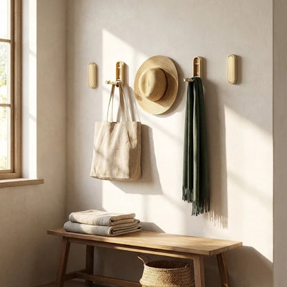 Foldable Wall-Mounted Coat Hook with 90° Drop-Down Design