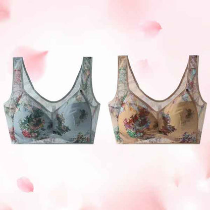 Women’s Ice Silk Lace Cooling Comfort Bra