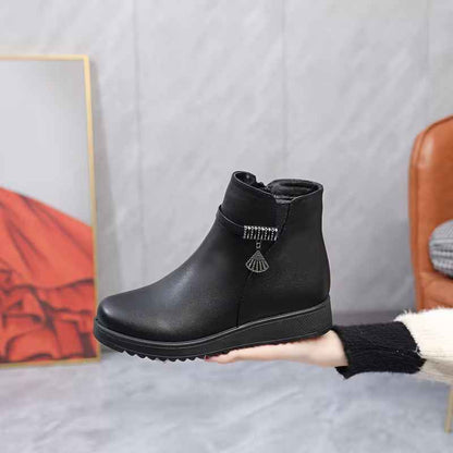 Women’s Winter Side-Zip Furry-Lined Comfort Boots