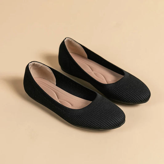 Breathable Knitted Pointed Toe Sandals
