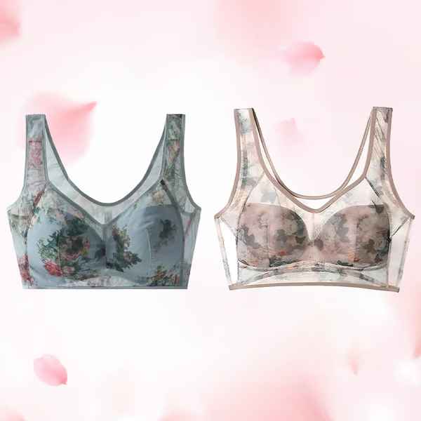 Women’s Ice Silk Lace Cooling Comfort Bra