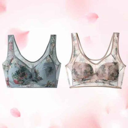 Women’s Ice Silk Lace Cooling Comfort Bra
