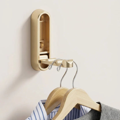 Foldable Wall-Mounted Coat Hook with 90° Drop-Down Design