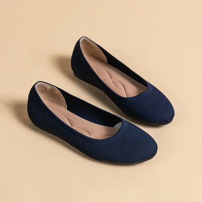 Breathable Knitted Pointed Toe Sandals