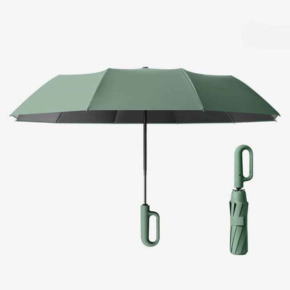 Windproof Ring-Buckle Automatic Travel Umbrella