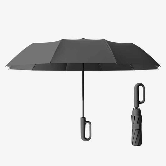 Windproof Ring-Buckle Automatic Travel Umbrella