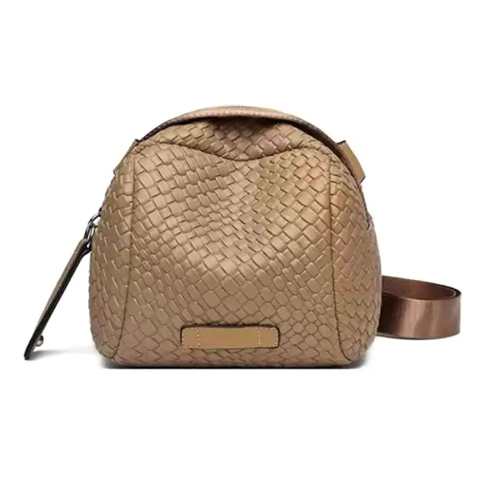 Hand Weaving Cowhide Shell Bag
