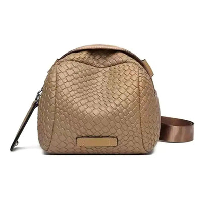 Hand Weaving Cowhide Shell Bag