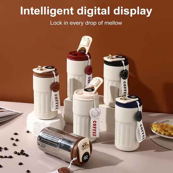 450ml Stainless Steel Smart Temperature Display Travel Mug