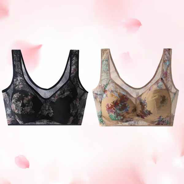 Women’s Ice Silk Lace Cooling Comfort Bra