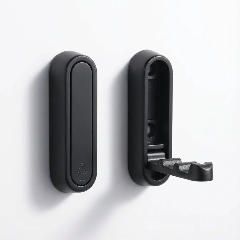 Foldable Wall-Mounted Coat Hook with 90° Drop-Down Design
