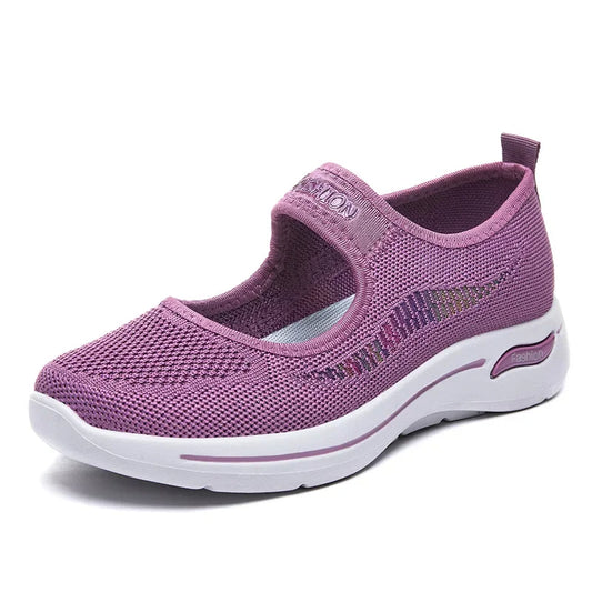 Casual Comfortable Breathable Walking Shoes With Elastic Strap