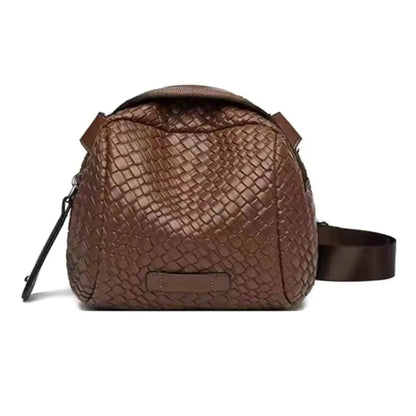 Hand Weaving Cowhide Shell Bag