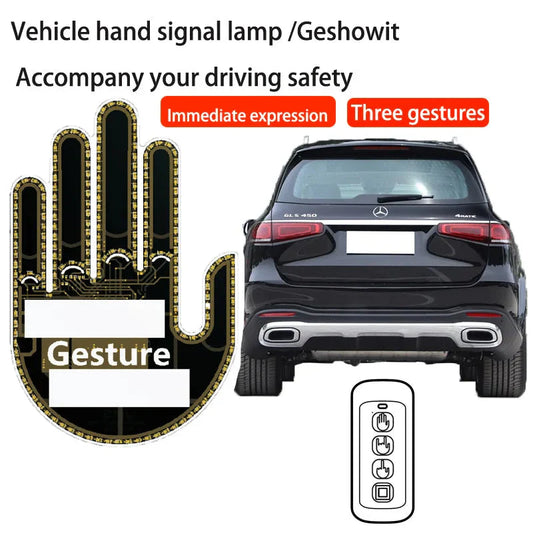 LED Gesture Display Car Window Sign