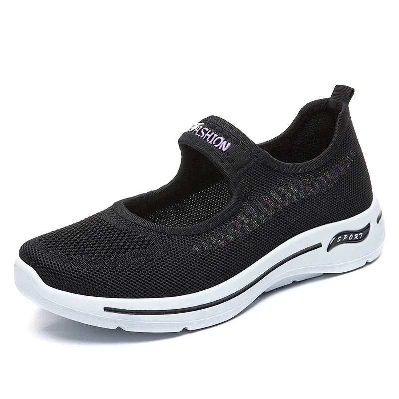 Casual Comfortable Breathable Walking Shoes With Elastic Strap