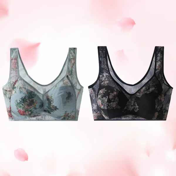 Women’s Ice Silk Lace Cooling Comfort Bra