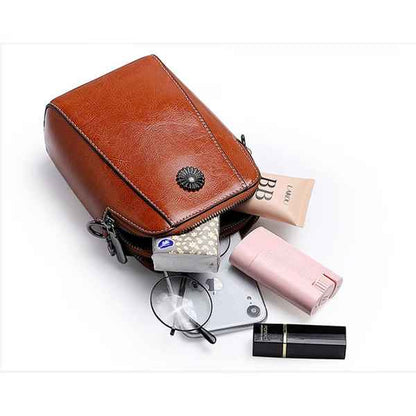 Women’s Soft Leather-Look Phone Crossbody Bag
