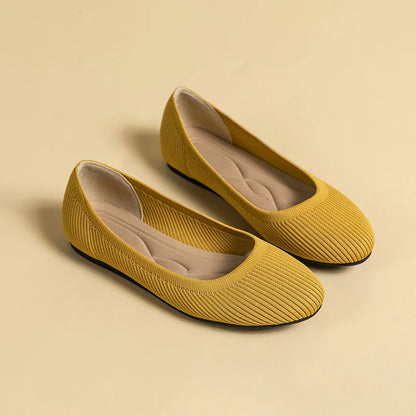 Breathable Knitted Pointed Toe Sandals