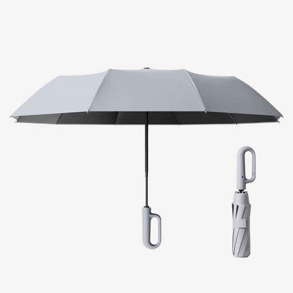 Windproof Ring-Buckle Automatic Travel Umbrella