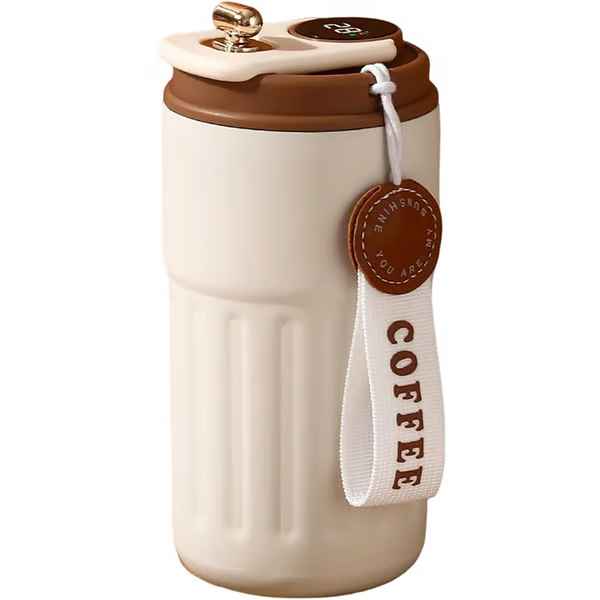 450ml Stainless Steel Smart Temperature Display Travel Mug