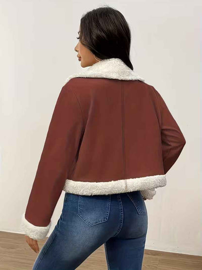 Women’s Elegant Winter Zip-Front Tailored Coat
