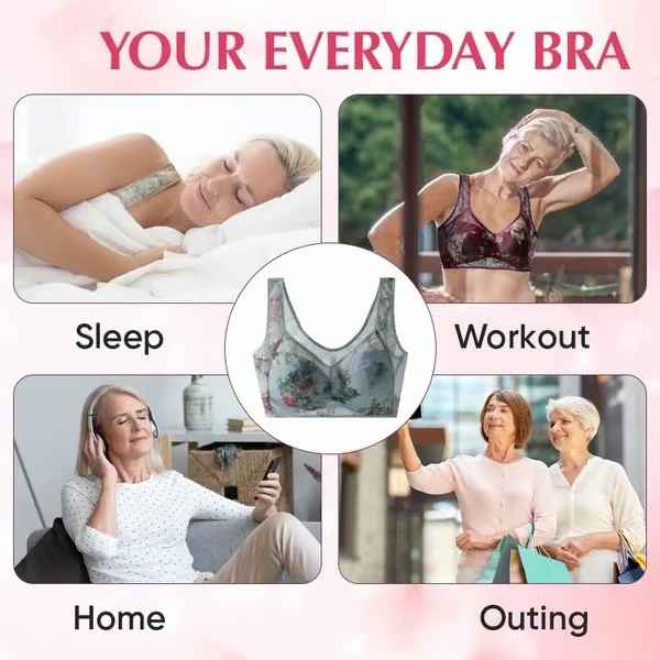 Women’s Ice Silk Lace Cooling Comfort Bra