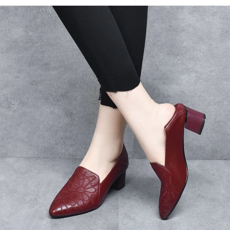 Soft Embroidered Heels