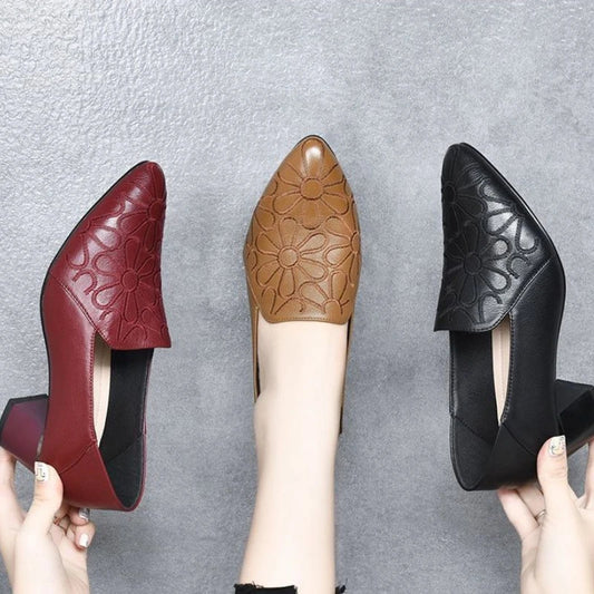 Soft Embroidered Heels