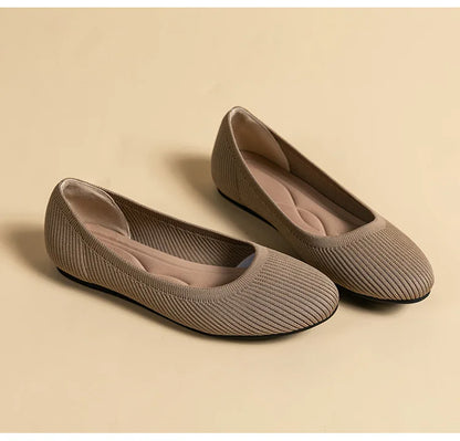 Breathable Knitted Pointed Toe Sandals
