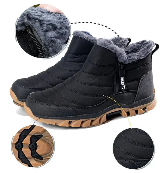 Men's Waterproof Warm Snow Boots