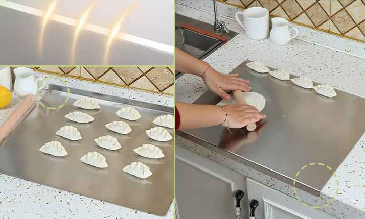 Stainless Steel Non-Porous Kitchen Cutting Board