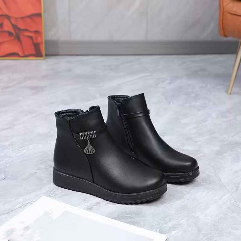 Women’s Winter Side-Zip Furry-Lined Comfort Boots