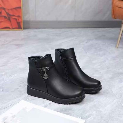 Women’s Winter Side-Zip Furry-Lined Comfort Boots