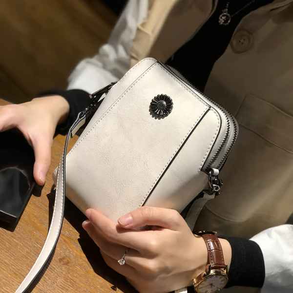 Women’s Soft Leather-Look Phone Crossbody Bag
