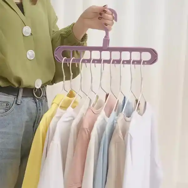 9-in-1 Space-Saving Multi-Position Wardrobe Hanger