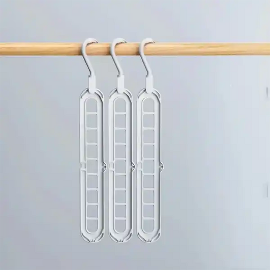 9-in-1 Space-Saving Multi-Position Wardrobe Hanger