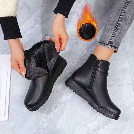 Women’s Winter Side-Zip Furry-Lined Comfort Boots