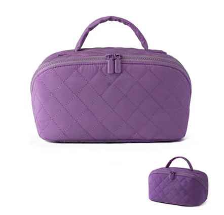 Women’s Quilted Large-Capacity Handle Cosmetic Organiser