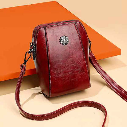 Women’s Soft Leather-Look Phone Crossbody Bag