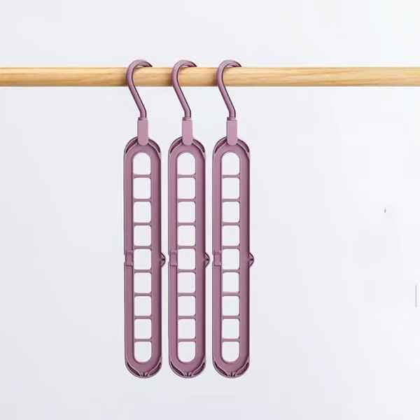 9-in-1 Space-Saving Multi-Position Wardrobe Hanger