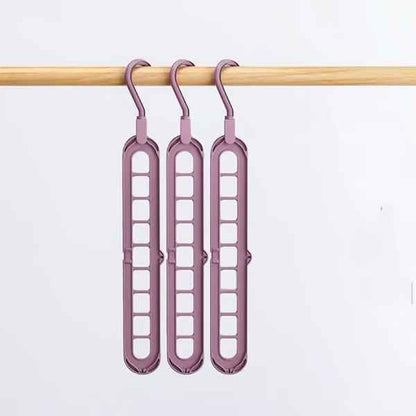 9-in-1 Space-Saving Multi-Position Wardrobe Hanger