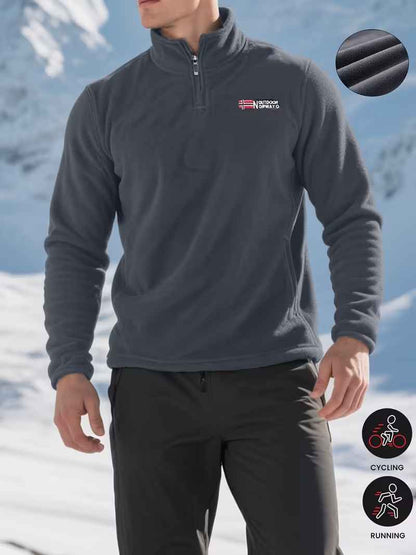 Men’s Nordic Quarter-Zip Fleece Sweatshirt
