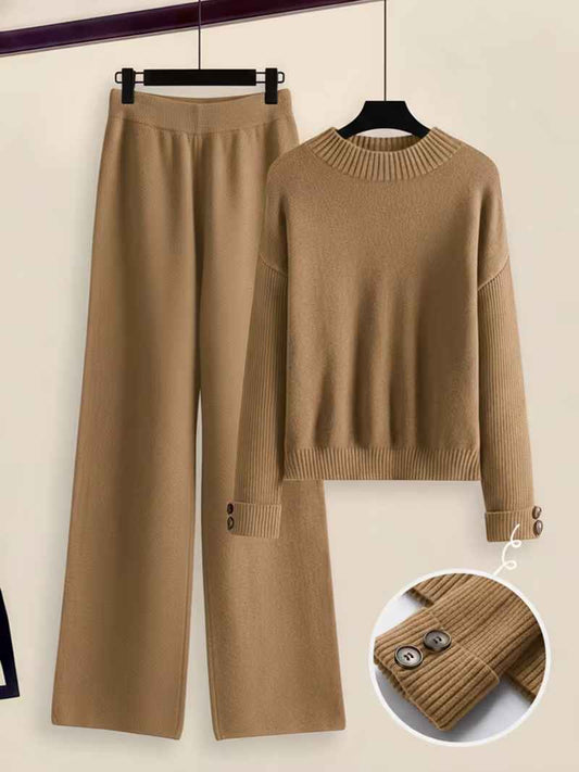 Women’s Side-Stripe Knit Lounge Co-Ord Set