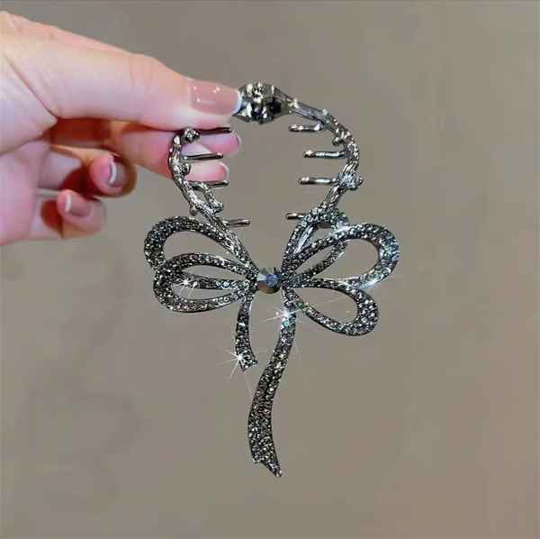 Bow Light-Luxe Sparkle Hair Clip