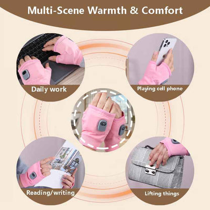 Smart Thermostatic Heated Flip-Top Fingerless Gloves