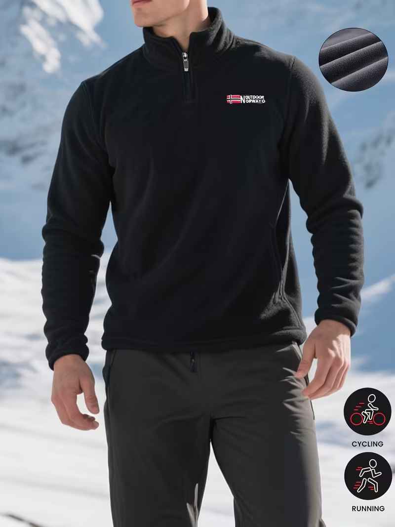 Men’s Nordic Quarter-Zip Fleece Sweatshirt