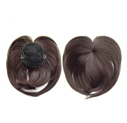 Breathable Human Hair Natural-Look Crop Topper