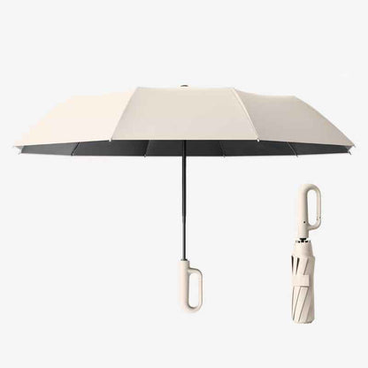 Windproof Ring-Buckle Automatic Travel Umbrella